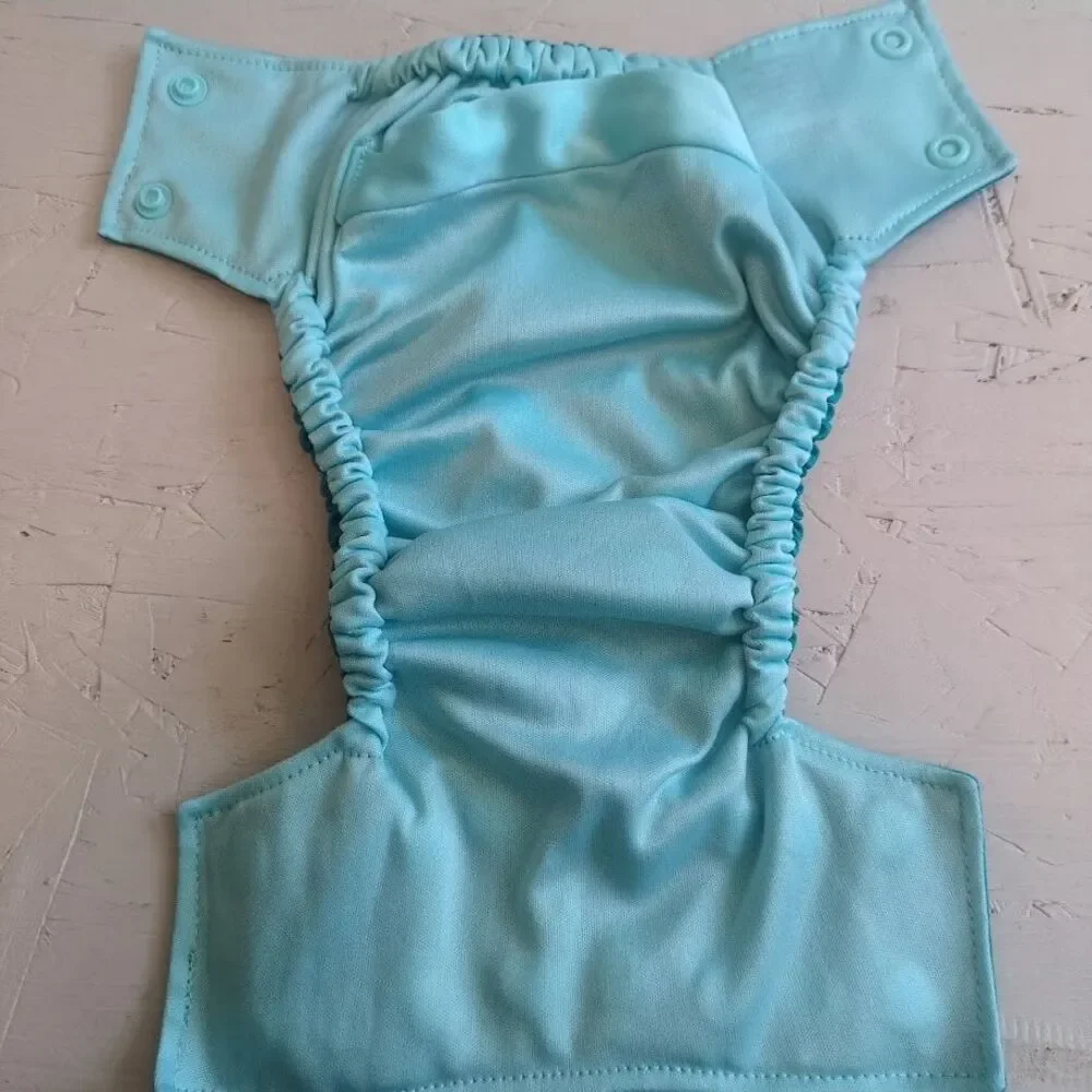 Bella Luna Pocket Cloth Diaper Small Green Blue No Insert